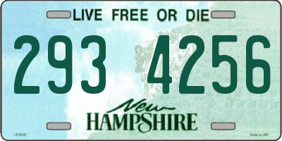 NH license plate 2934256