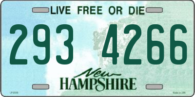 NH license plate 2934266