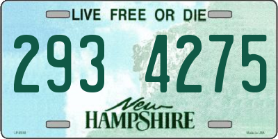 NH license plate 2934275