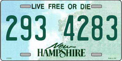 NH license plate 2934283