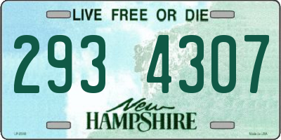 NH license plate 2934307