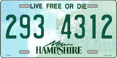 NH license plate 2934312