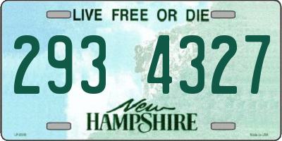 NH license plate 2934327
