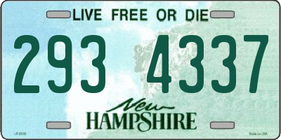 NH license plate 2934337