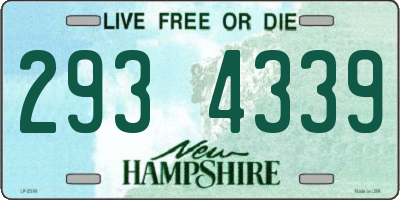 NH license plate 2934339