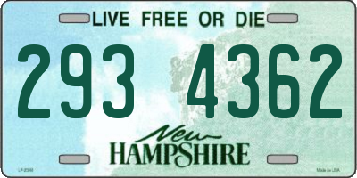NH license plate 2934362