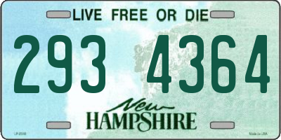 NH license plate 2934364