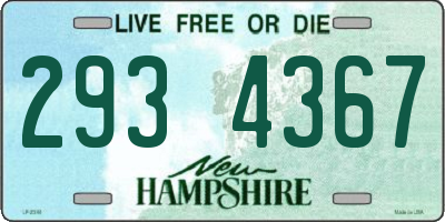 NH license plate 2934367