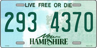 NH license plate 2934370