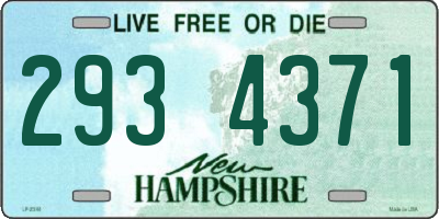 NH license plate 2934371