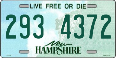 NH license plate 2934372