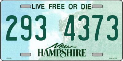 NH license plate 2934373