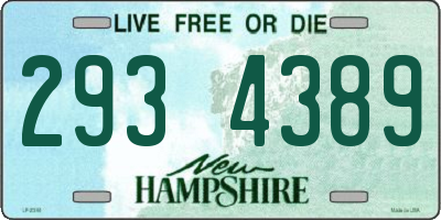 NH license plate 2934389