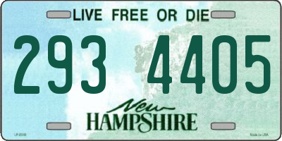 NH license plate 2934405