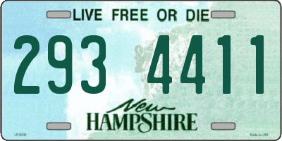 NH license plate 2934411