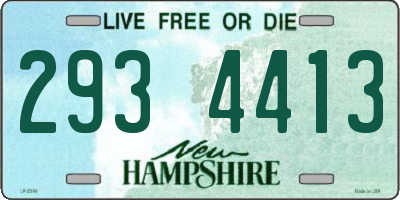 NH license plate 2934413