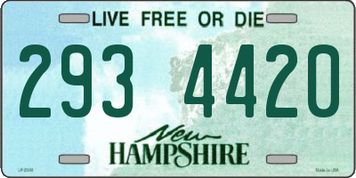 NH license plate 2934420