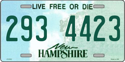 NH license plate 2934423