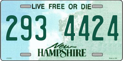 NH license plate 2934424