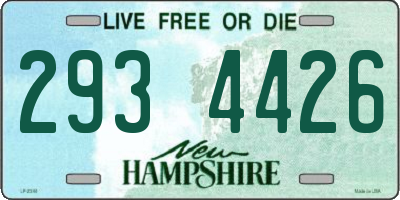 NH license plate 2934426
