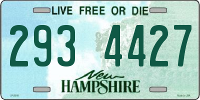NH license plate 2934427