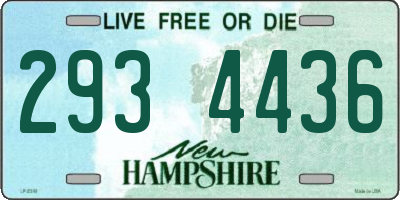 NH license plate 2934436