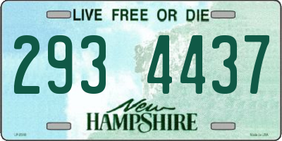 NH license plate 2934437