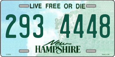 NH license plate 2934448