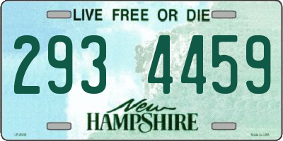 NH license plate 2934459