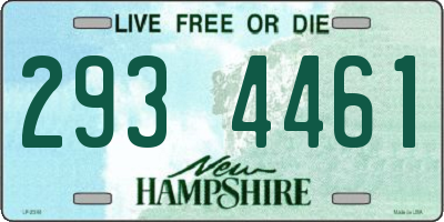 NH license plate 2934461