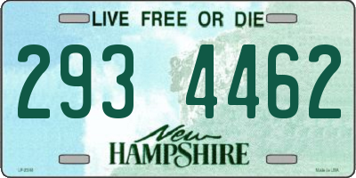 NH license plate 2934462