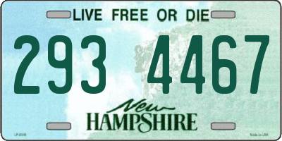 NH license plate 2934467