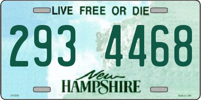NH license plate 2934468