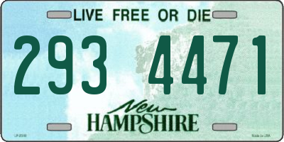 NH license plate 2934471