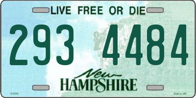 NH license plate 2934484