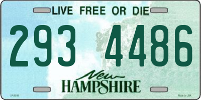 NH license plate 2934486