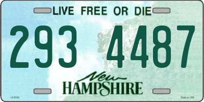 NH license plate 2934487