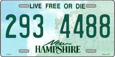 NH license plate 2934488