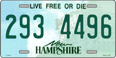 NH license plate 2934496