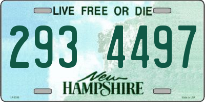 NH license plate 2934497