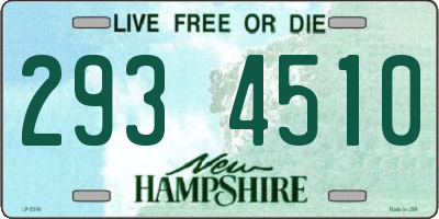 NH license plate 2934510