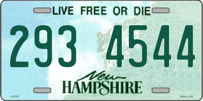 NH license plate 2934544