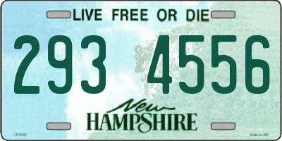 NH license plate 2934556