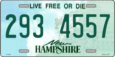 NH license plate 2934557