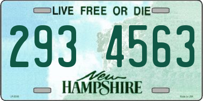 NH license plate 2934563