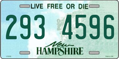 NH license plate 2934596