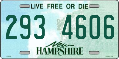NH license plate 2934606