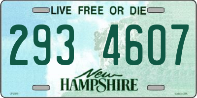 NH license plate 2934607