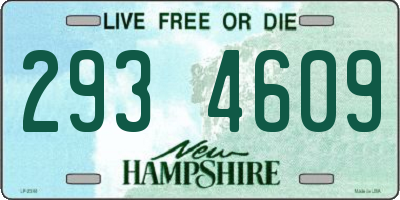 NH license plate 2934609
