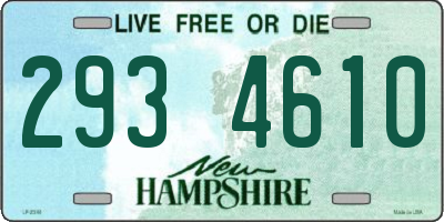 NH license plate 2934610